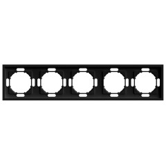 Рамка 5-пост ЭМИЛИ черный PFR00-5005-05