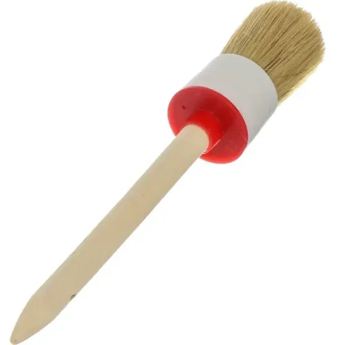 Кисть BARTEX круглая Евро №12 (45мм) деревянная ручка (134182)