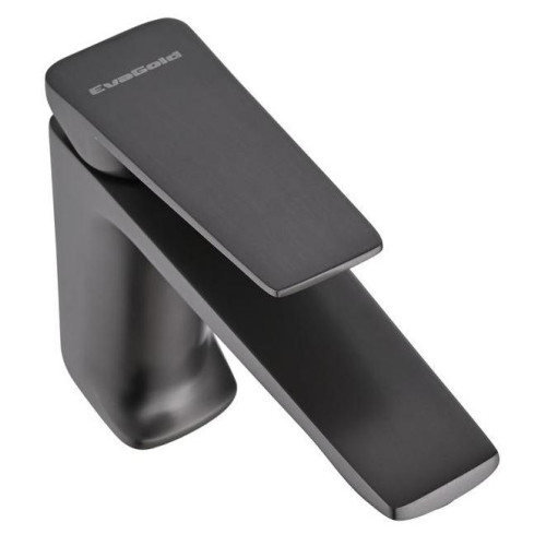 Смеситель для умывальника EVA GOLD Веллар FW16GR-PVD VESTA оружейная сталь