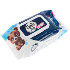 Салфетки влажные Emily Style Лайт детские, без отдушки с клапаном 120шт (914-059)