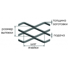 Лист ПВЛ (просечно вытяжной лист) 406  1000*3300