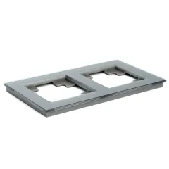 Рамка 2-пост Катрин серебро PFR00-7002-03