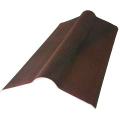 Коньковый элемент Смарт КОРИЧНЕВЫЙ  L=1000мм (15шт/уп)  ОНДУЛИН