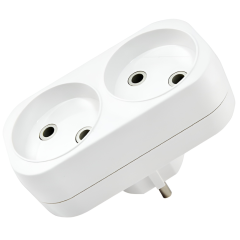 Разветвитель сетевой (двойной) 6А 250B TDM SQ1806-0025 (472962)