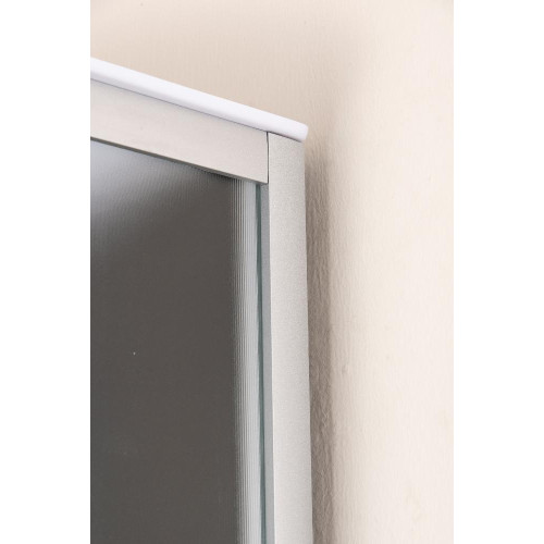 Душевая кабина EVA GOLD 90х90см выс. поддон, чёрное заднее стекло, F902BS (3кор.)