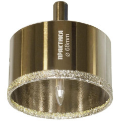 Коронка алмазная ПРАКТИКА д/керамогранита 68мм (917-712)