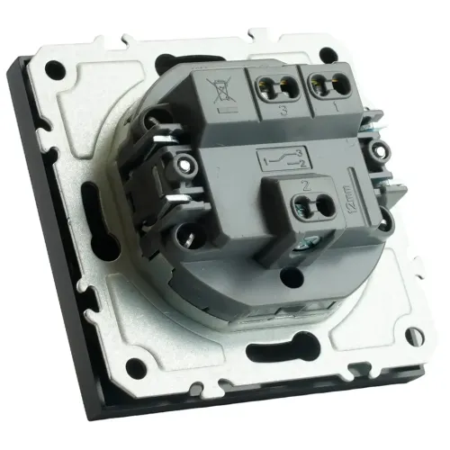 Переключатель 1-кл ЭМИЛИ черный RSW10-5105-05
