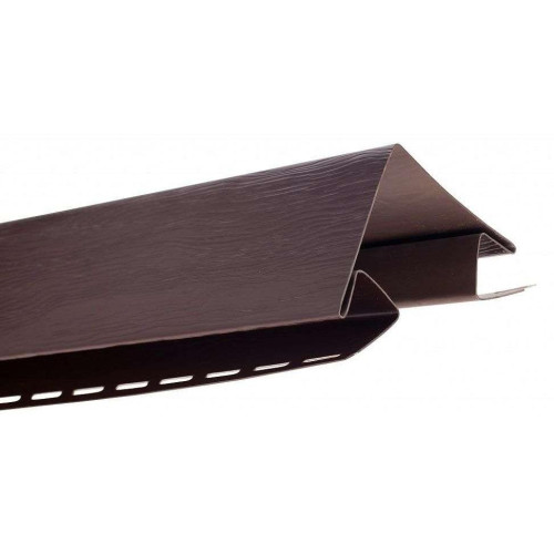 АЛЬТА планка к сайдингу Blockhouse УГОЛ НАРУЖНЫЙ 3 м Коричневый