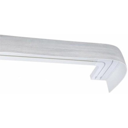 Карниз Ле-Гранд Галант 7см 2,4м (2ряд) дуб перламутр с поворотами (5)