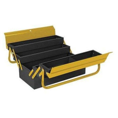 Ящик для инструмента FIT металлический с 4-мя раздвижными отделениями 530х200х200 мм (65680)