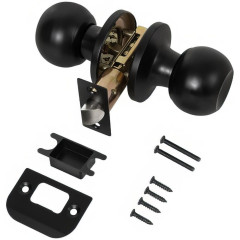 Защелка DK672 BL BL-PS (без фик.) черный (49487) (PUNTO)