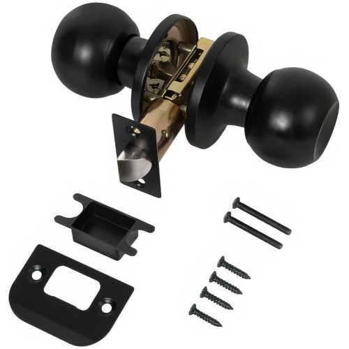 Защелка DK672 BL BL-PS (без фик.) черный (49487) (PUNTO)