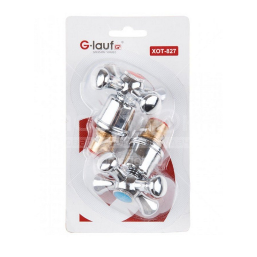 Ручка для смесителя с кран-буксой G-LAUF XOT-827, 180° (2шт)