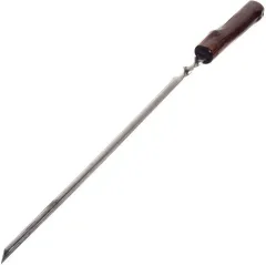 Шампур угловой 630х400х12х1,5мм нержавеющая сталь, рукоятка лакированное дерево 2К-375 (399407)