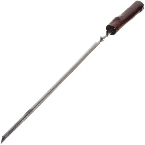 Шампур угловой 630х400х12х1,5мм нержавеющая сталь, рукоятка лакированное дерево 2К-375 (399407)