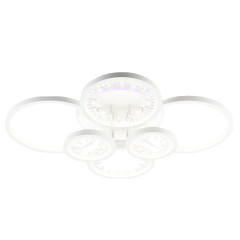 Светильник Люмис DK06060B/6 PR WH 168W+8W LED RGB 3000-6500K d735 ПДУ диммер, белый