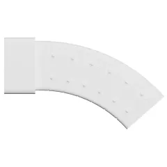 Колено плоское вертикальное разноугловое 612KRPV