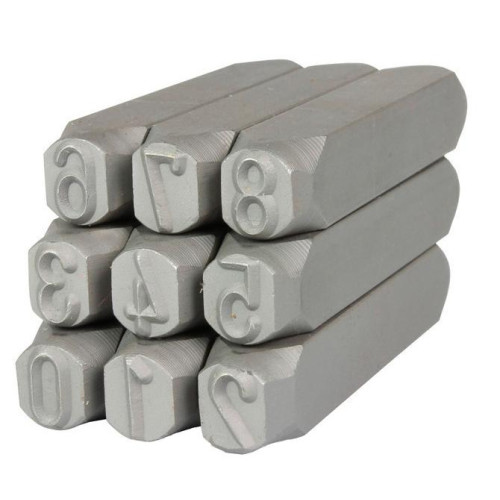 Набор клейм цифровых 10 мм (83851)