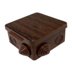 Коробка распред. ОП 80х80х50мм, крышка, бук, IP54, 7вх. TDM SQ1401-0612 (660368)