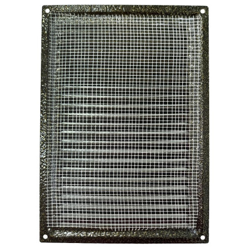 Решетка металлическая с сеткой 170*240ВР бронза