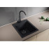 Мойка комп. MIXLINE ML-GM14 420х500x190мм, черная, сифон