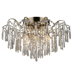 Светильник Люмис E1627/6 AB 6х60W E27+6x3W LED d640 h370 бронза/хрусталь