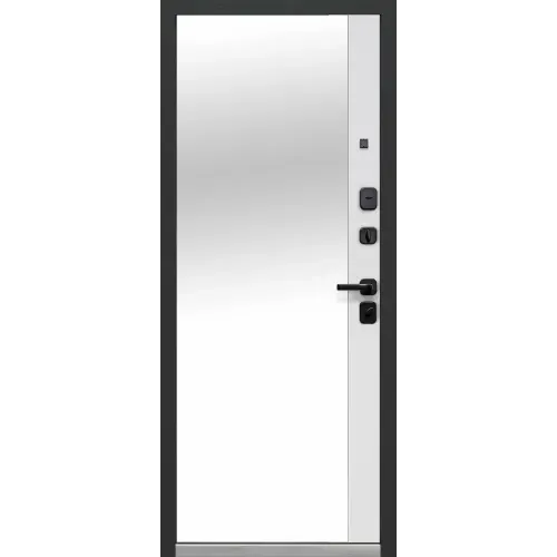 Дверь метал. Luxor 2МДФДуб Вертикаль Зеркало (2050*960, Правая)