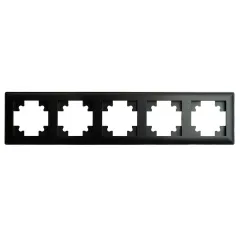 Рамка 5-пост Катрин черный PFR00-7005-05