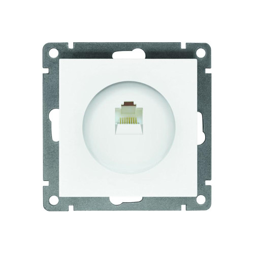 Розетка PC UNIVersal Афина, белая A0051