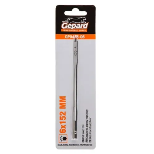 Сверло по дереву перовое GEPARD 6х152 (GP0415-06)
