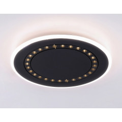 Светильник AMBRELLA FL51407 BK 56W 2000K-4000K-6000K d485x40 черный