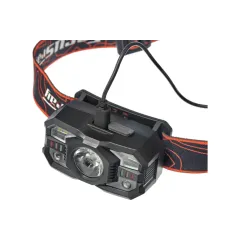 Фонарь налобный FOCUSray 1321 акку 18650 1200мАН сенсор, USB кабель