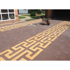 Плитка тротуарная вп  Кирпич 200*100*40 (жёлтый) НОВАЯ ФАСКА (972/880 шт/п, 19,44/17,6 м2)