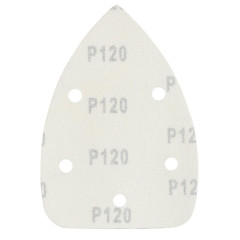 Шлифлист для дельтамашин PATRIOT 140х140х80мм, Р120, на липучке, 5 отверстий, 5 шт