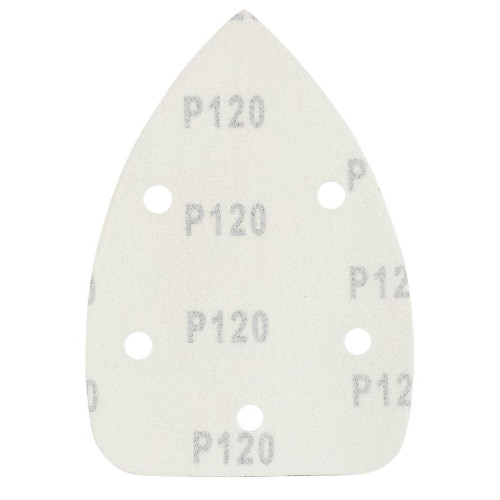 Шлифлист для дельтамашин PATRIOT 140х140х80мм, Р120, на липучке, 5 отверстий, 5 шт