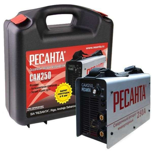Аппарат сварочный РЕСАНТА в кейсе САИ-250 (65/23) (*12)