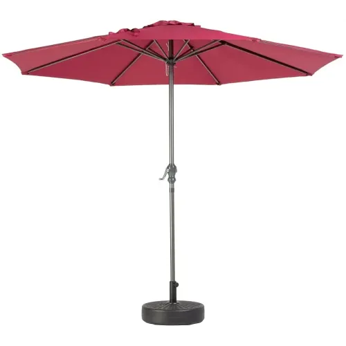 Зонт садовый 270*270см бордовый с подставкой 51*12*51см (502006)