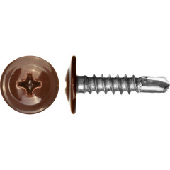 Ф/К Саморез прессшайба сверло 4,2х19 (8017) шок-корич. (30шт)