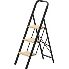 Стремянка АЛЮМЕТ (МК803P) сталь, 3 широкие ступени