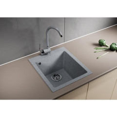 Мойка комп. MIXLINE ML-GM14 420х500x190мм, темно серая (309), сифон