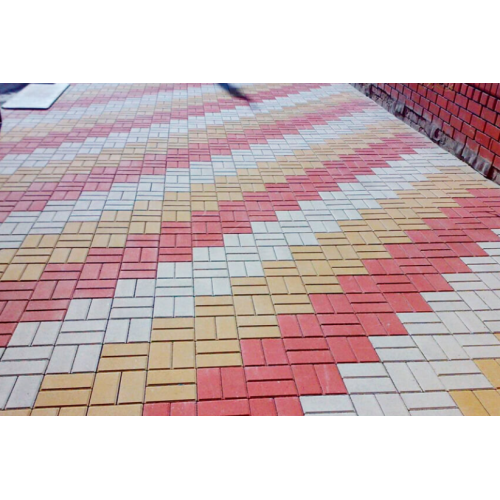 Плитка тротуарная вп  Кирпич 200*100*40 (белый) НОВАЯ ФАСКА (972/880 шт/п, 19,44/17,6 м2)