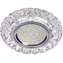 Свет. точ. ECOLA LD7009 MR16 Кристалл прозчный/хром FT16CCEFB(621220)