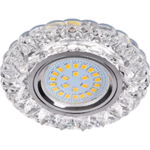 Свет. точ. ECOLA LD7009 MR16 Кристалл прозчный/хром FT16CCEFB(621220)