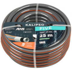 Шланг поливочный Kalipso Five 3/4, 25м, 5 слоев, армированный, всесезонный (AGL263425)