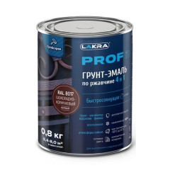 Грунт-эмаль Лакра PROF IT по ржавчине 4 в 1 быстросохнущая  Шоколадно-корич., RAL 8017 0,8 кг