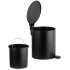 Ведро для мусора PERFECTO LINEA черное 5л с педалью Black Onyx