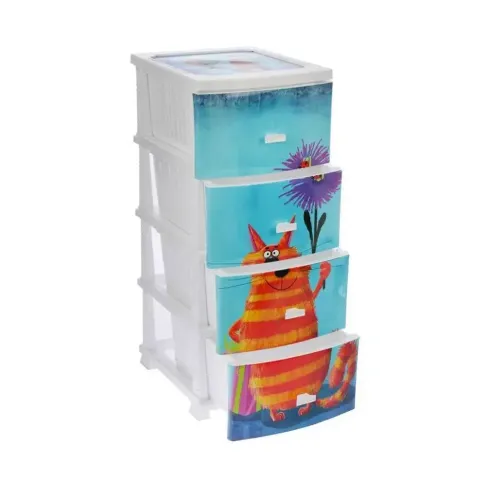 Комод Росспласт Кот 4 ящика (328939)