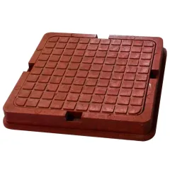 Люк ПП квадратный ОВК 400*330*55 зелёный