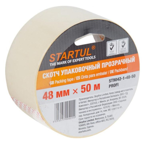 Скотч прозрачный STARTUL PROFI 48 ммх50м (ST9042-1-48-50)