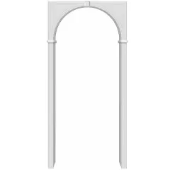 Арка ПВХ Браво П-23 Белый 230*70-150*40 (BRAVO)(016-0519)